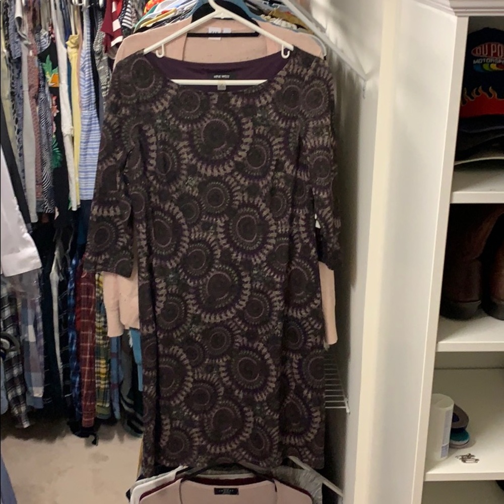 Shimmery Nine West Holiday Wedding Guest Dress NWT